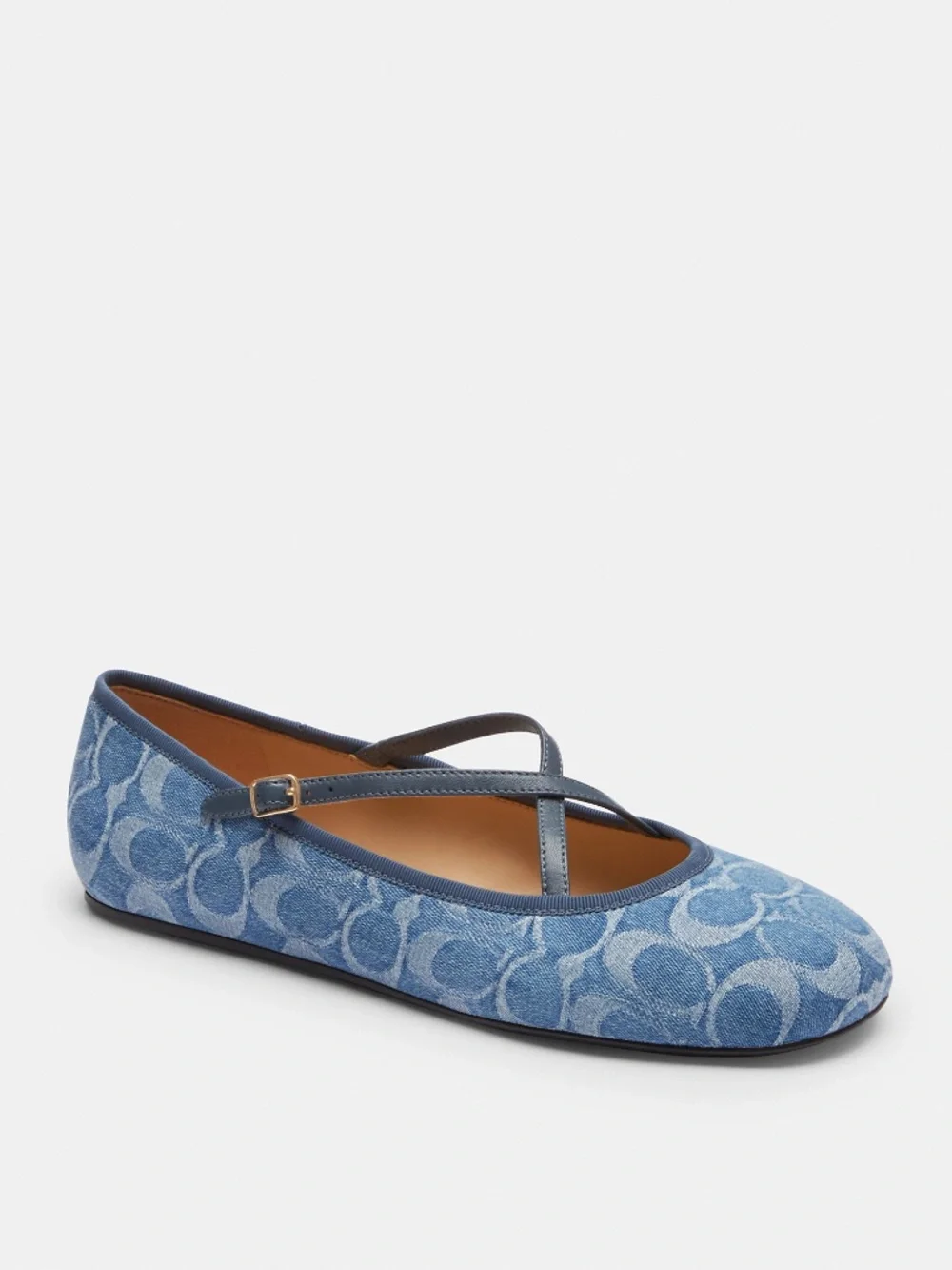 Coach Outlet Phoebe Ballet Flat In Signature Denim